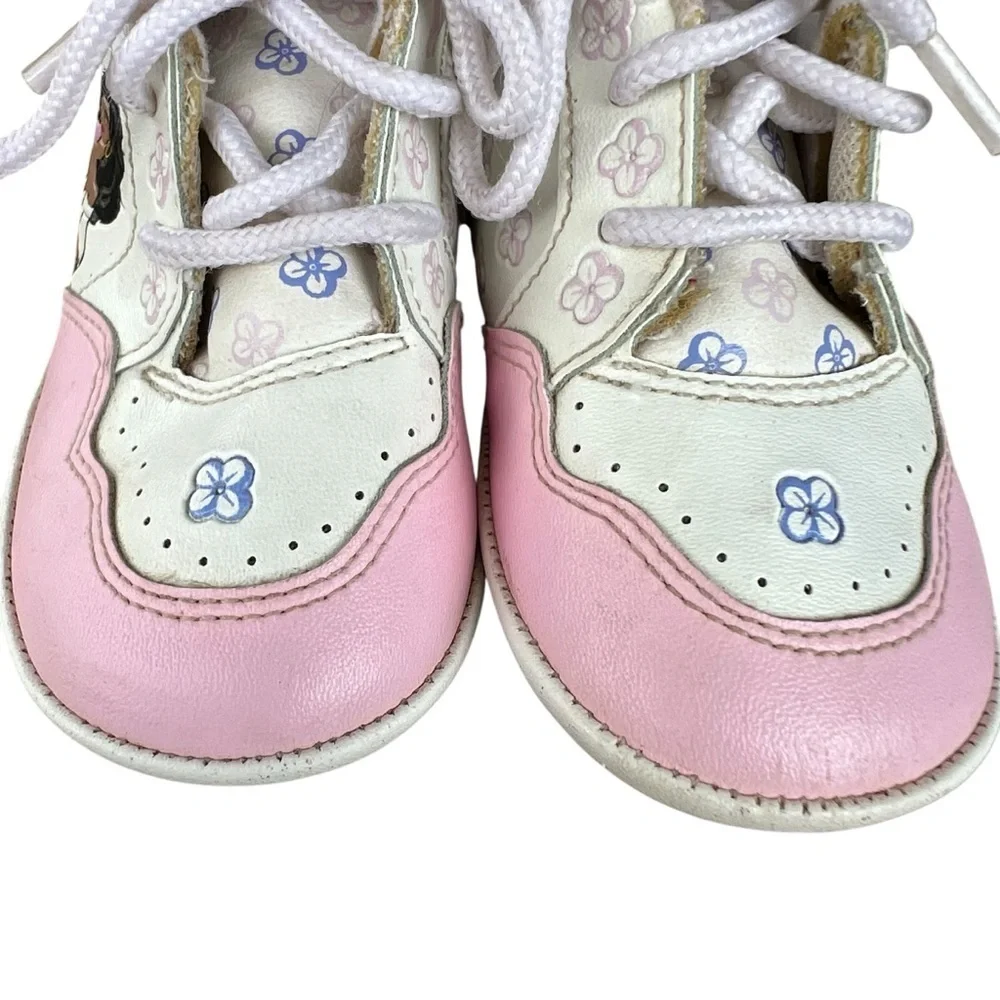 VTG Disney The Hunchback of Notre Dame Esmeralda Baby Shoes Pink Purple FLAWS